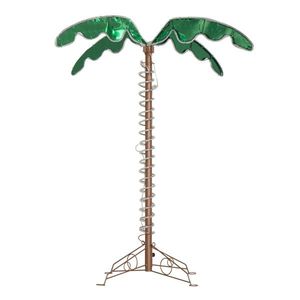 Luci LED a Forma di Albero di Cocco da 120 cm con 189 Luci, IP67, Luce Bianca Calda, Corpo in Alluminio, Alimentazione DC e AC, Telecomando, Decorazione - Product Image 2