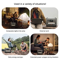 Station Portable LiFePO4 2500W 2304Wh, Charge Rapide 4800W en Crête, OEM/ODM, Stock UE/US, Générateur Solaire, Lampe Torche Domestique, Panneau Solaire