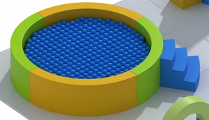 Parque Infantil de Espuma Suave para Niños, Colorido, con Tobogán, Túnel y Estructuras para Escalar - Product Image 4