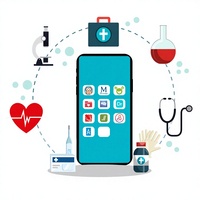 Aplicación Móvil de Atención Médica Avanzada, Arquitectura Segura, Monitoreo en Tiempo Real, Soporte Empresarial, Versión Internet MAC/