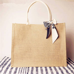 Bolsa de Compras Resistente de Yute para el Mercado Diario y Uso Promocional - Product Image 4