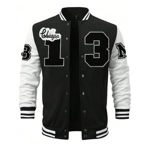 Good Selling Customized Logo Print High Quality Make Own Unique Design Men Letterman Jackets, Men Fashion Wear Varsity Jackets - Product Image 1