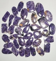 Lot de cabochons de charoïte violette sibérienne naturelle en vrac pour la fabrication de bijoux