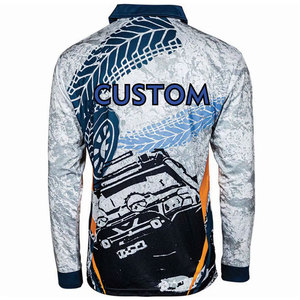 Camisetas de Manga Larga para Hombre con MOQ Bajo, 100% Poliéster, Secado Rápido, Protección UV, Logotipo Personalizado Impreso, Jersey para Pesca al Aire Libre - Product Image 6