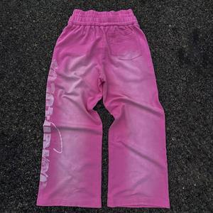 Pantalones Deportivos Personalizados de Invierno, Gruesos, 100% Algodón, Transpirables, Estilo Urbano para Hombre, con Cierre de Cordón, Cintura Media, Pierna Ancha - Product Image 1