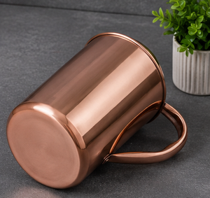Carafe en cuivre avec couvercle, design classique, grande capacité, vaisselle de qualité supérieure, finition brillante, carafe ayurvédique pour le bien-être - Product Image 2