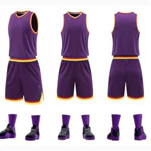 Tenue de basketball à prix de gros pour jeunes, uniforme de sport personnalisé avec logo, ensemble de sport léger pour hommes. - Product Image 1