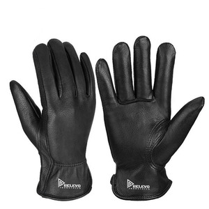 Custom Unlined Genuine And High Quality Deerskin Leather Horse Riding Gloves Sports Full <b>Finger</b> Motorcycle leather Glove - Product Image 1