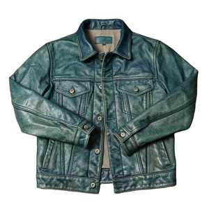 Chaqueta de cuero de vaca resistente al agua de alta calidad para hombres, chaqueta de cuero para hombre de color 100% personalizado - Product Image 1