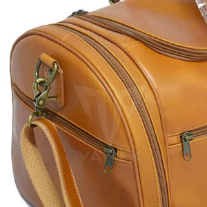 Modern Lightweight Leather Gym <b>Bag</b> Zipper Large Storage Durable Waterproof Eco-Friendly for Fitness Training Sports Activities - Product Image 5