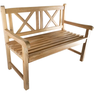 Banco de Patio Vello de Teca, Muebles de Jardín de Diseño Tradicional, Madera Maciza Resistente, 4 Plazas, Apariencia Moderna, Personalizable - Product Image 3