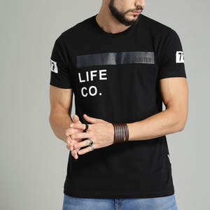 Camiseta de Hombre 2026, Corte Regular, Dobladillo Curvo, Transpirable, Secado Rápido, Estilo Urbano, 220g, 100% Algodón Tejido, Ecológica - Product Image 1