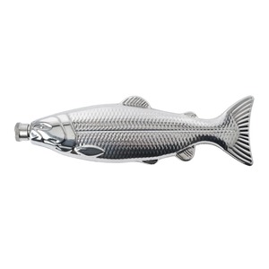 กระติกน้ำรูปปลาสีเงิน กระติกเหล้าวิสกี้โลหะทันสมัย เหมาะสำหรับเป็นของขวัญสำหรับคนรักการตกปลา และเป็นของตกแต่งสำหรับตั้งโชว์ในบาร์ - Product Image 6