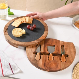 Ensemble élégant de 3 couteaux à fromage en acier inoxydable doré, design moderne, finition miroir de qualité supérieure, aspect luxueux, respectueux de l'environnement - Product Image 4