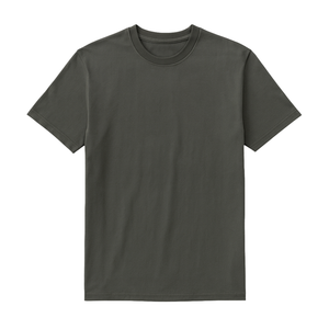 Camiseta Premium para Hombre, 100% Algodón, Bordada, 230g, Color Verde Oliva, Cómoda, Informal, Estilo Urbano, Suave y Transpirable - Product Image 2
