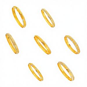 กำไลทองคำแท้ 22K พร้อมตราประทับโบราณ เครื่องประดับงานแต่งงานอินเดียสำหรับผู้หญิง กำไลแบบดั้งเดิมทำมือสุดหรู - Product Image 1