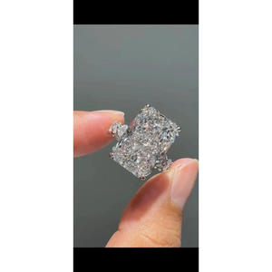 VVS Lab Grown Diamond With 925 Sterling Silver Designer Style Pendant Sparkling Luxury Statement Jewelry - Product Image 1