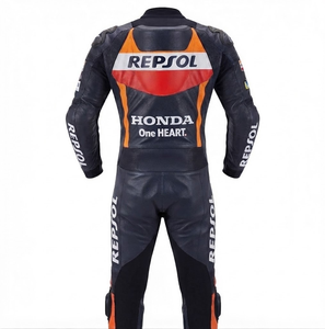 Combinaison de moto Zonda Premium Leather MotoCP Racing 1 pièce, équipement de conduite avec bosse niveau 2 CE, sur mesure - Product Image 2