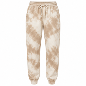 Pantalon de survêtement droit en molleton polyester/coton sur mesure avec logo vieilli personnalisé et taille élastique épaisse - Product Image 3