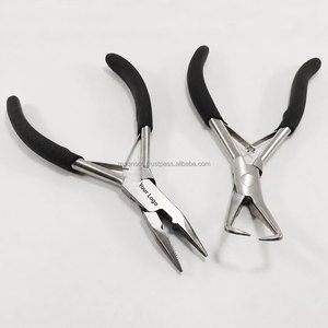 Custom Hair Extension <b>Pliers</b> <b>Set</b> Micro Ring Link Bead Opener Tool Kit Professional Hair Extension <b>Pliers</b> for Salon Use - Product Image 1