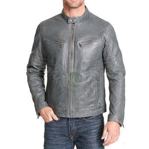 Chaqueta de Cuero de Moda Urbana Personalizada para Hombre, Chaqueta de Cuero de Moda con Cierre de Cremallera para Invierno, Estilo Casual para Hombre - Product Image 1