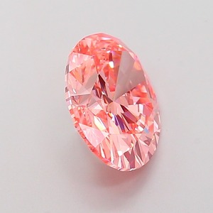 Diamant CVD rose vif fantaisie de forme ovale de luxe, cultivé en laboratoire, 3,03 carats, clarté VVS2, polissage excellent, diamant non monté pour bijoux - Product Image 4