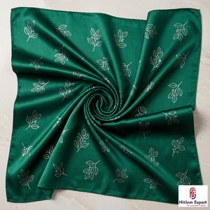 Premium Printed Short <b>Scarf</b> Fabric Custom Branding OEM ODM White Label Textile Manufacturer Fashion Accessories Export Supplier - Product Image 2