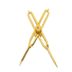 Outil de dessin professionnel en laiton pour artistes, diviseur à motif droit pour le dessin technique, disponible à prix de gros. - Product Image 4