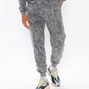 ชุดเสื้อสเวตเชิ้ตและกางเกงจ็อกเกอร์สีเทาแบบ Tie-Dye พรีเมียมสำหรับผู้ชาย |   ชุดเสื้อฮู้ดและกางเกงวอร์มสวมใส่สบายสำหรับใส่ในชีวิตประจำวัน - Product Image 5