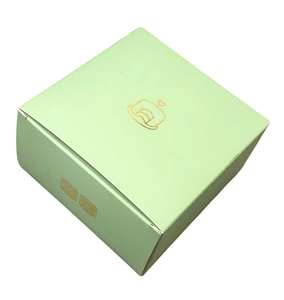 Caja de papel I350 color marfil con estampado en lámina dorada, grabado en relieve y laminación mate para uso en golf, embalaje de pastel de luna, materiales reciclados, Vietnam - Product Image 6