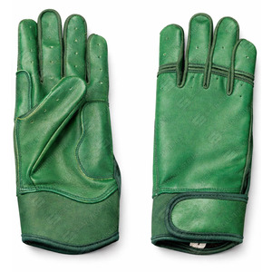 Green Leather Batting Gloves Pull On Closure Unisex Adult Training Durable Custom Baseball Batting Gloves with Soft Leather Palm - Product Image 1