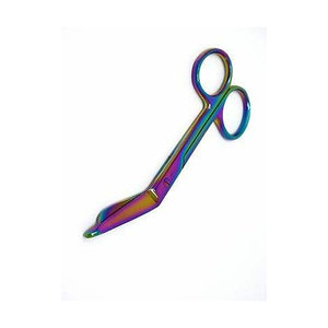 Tijeras Quirúrgicas de Acero Inoxidable de Alta Calidad, Profesionales, para Vendajes, Acabado Arcoíris, Precisión Médica - Product Image 2