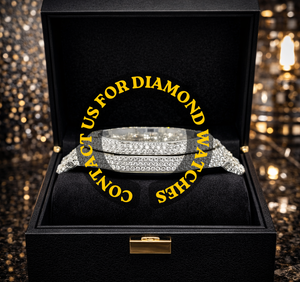 Reloj de Diamantes Moissanite de Alta Calidad para Parejas, Conjunto de Relojes de Pulsera de Lujo con Piedras Brillantes, Reloj Unisex Personalizado - Product Image 4