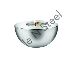 Vente en gros de bougeoirs chauffe-plat, pièce maîtresse, photophore, bougeoir en métal pour la décoration intérieure, acier inoxydable - Product Image 1