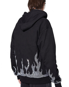 New Arrival Outdoor Wear Casual Rhinestone <b>Hoodies</b> Quick Dry <b>Men</b> <b>Plain</b> Color <b>Men</b> Rhinestone <b>Hoodies</b> - Product Image 2