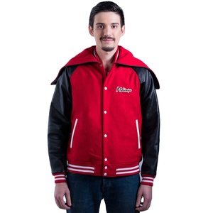 Wholesale Varsity Jacket Pain Blank Custom Logo Winter College Jacket Wool Good Quality <b>Men</b> Baseball Varsity Jacket - Product Image 1