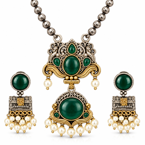 Ensemble de bijoux fantaisie en alliage plaqué or, design Bohème pour amoureux, bicolore, cadeau de mariage et de fiançailles pour femme, vente en gros - Product Image 4