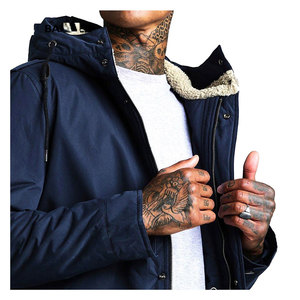 Fashion OEM Custom <b>Men</b> Parka <b>Jackets</b> Wholesale Blank <b>Utility</b> Hooded Parkas Cotton Padded <b>Jacket</b> - Product Image 6