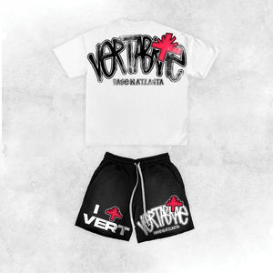 Ensemble deux pièces unisexe blanc 2026 |   T-shirt et short imprimés à l'écran |   Tenue d'été décontractée unie OEM - Product Image 6