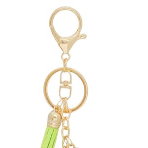 Porte-clés rembourré vert pour femme, joli accessoire de mode pour sac, porte-clés en peluche douce, cadeau décoratif - Product Image 2
