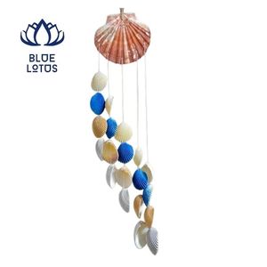 HIGH QUALITY Eco Friendly Seashell Wind Chime Durable Handmade Shell Decor Style Sustainable Ocean Fiber Hanging Ornament Sound - Product Image 1