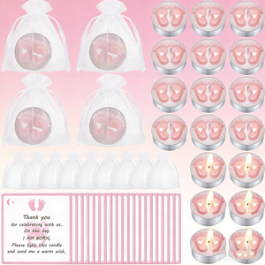 Velas Aromáticas Personalizadas para Baby Shower, Recuerdos con Aroma a Flores, Regalos Personalizados para Invitados con Conejito - Product Image 4