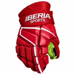 Gants de hockey sur glace rouges IBERIA Premium |   Gants de protection pour joueurs de hockey |   Vente en gros OEM personnalisée - Product Image 2