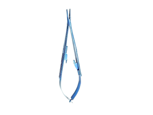 Portaagujas de Sutura Micro Precise Blue Castroviejo con Mordazas Texturizadas para un Manejo Preciso en el Quirófano - Product Image 3