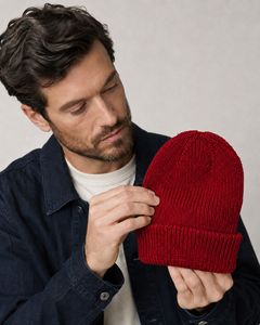 Plain Acrylic Knitted Beanie <b>Winter</b> Warm Folded Cuff <b>Hat</b> for <b>Men</b> Women Outdoor Wear - Product Image 4
