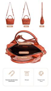 Bolso de Hombro/Bandolera de Cuero Sintético Duradero de Gran Capacidad para Mujer, Estilo Vintage, con Cierre Magnético, para Compras - Product Image 6