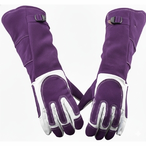 Gants de soudage en cuir robustes, résistants à la chaleur, gants de travail de protection pour soudeurs professionnels, usine OEM - Product Image 2