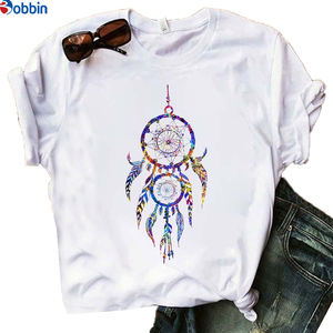 T-shirt pour femmes avec motifs de plumes amusants, imprimé, respirant, style adorable et doux, grande taille, t-shirts pas chers pour femmes - Product Image 5