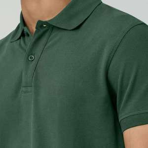 Chemises polo pour hommes de haute qualité, meilleure mode business, coton uni, nouveau design, logo sur le devant, t-shirt polo pour hommes - Product Image 5