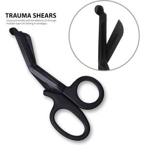 Trousse d'urgence tactique EMT à réponse rapide avec pochette à ceinture réglable, ciseaux EMT, ciseaux à pansements, forceps, hémostat, testeur de pupilles - Product Image 5